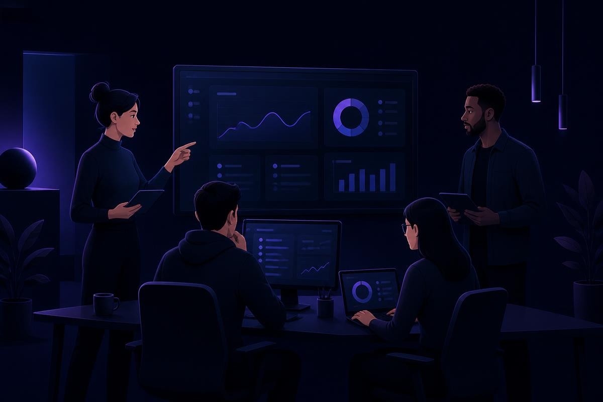 The Zero Bay team collaborating on a SaaS product